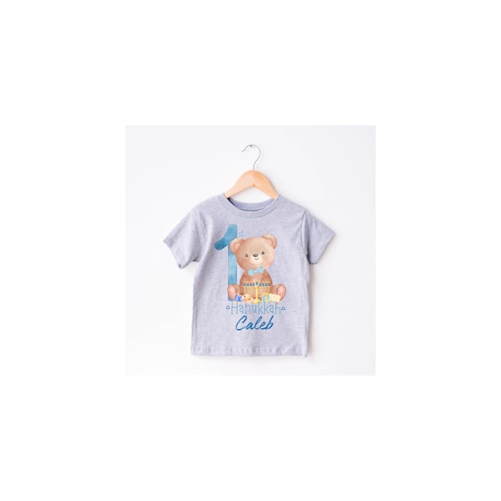 My 1st Hanukkah Personalized Baby Bodysuit, Custom Hanukkah Outfit for Baby Boy or Girl, First Hanukkah Apparel, Jewish Holiday Gift, Cute Keepsake Infant Hanukkah Clothing