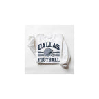 Distressed Dallas Football Sweatshirt – Vintage Retro College Style Gridiron Graphic Pullover Top
