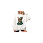 Green Bay Mascot Sweatshirt | Cool Vintage Look Deer Graphic | Unisex Crewneck Pullover | Game Day Style