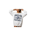 Distressed Dallas Football Sweatshirt – Vintage Retro College Style Gridiron Graphic Pullover Top
