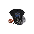 Rhinestone Shirt, Football Team Design Shirt for Fans, Casual Sports Apparel