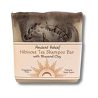 Hibiscus Tea Shampoo Bar, with Rhassoul Clay, Tallow, Fragrance-Free, Cleansing, Nourishing, Refreshing, Volumizing, Hydrating 1 Bar. 5oz.