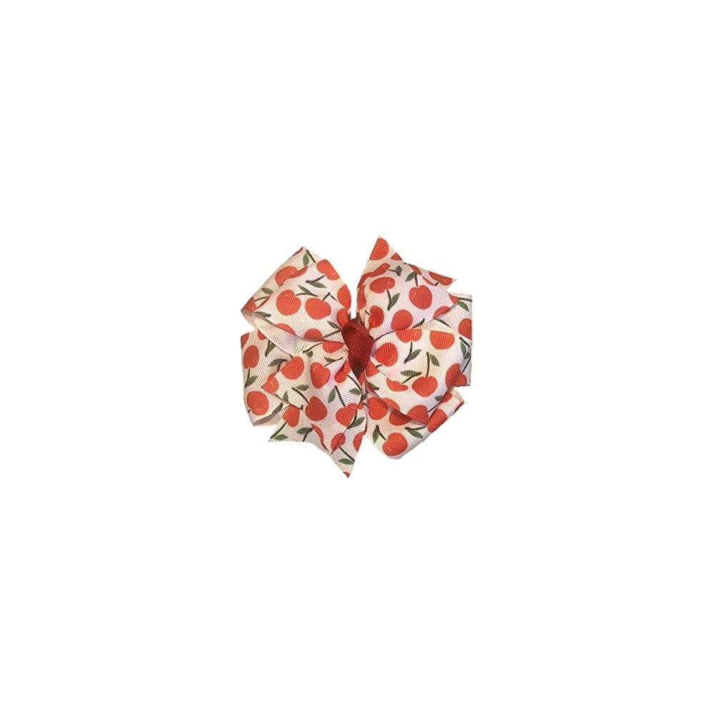 Cherries Pinwheel Hair Bow