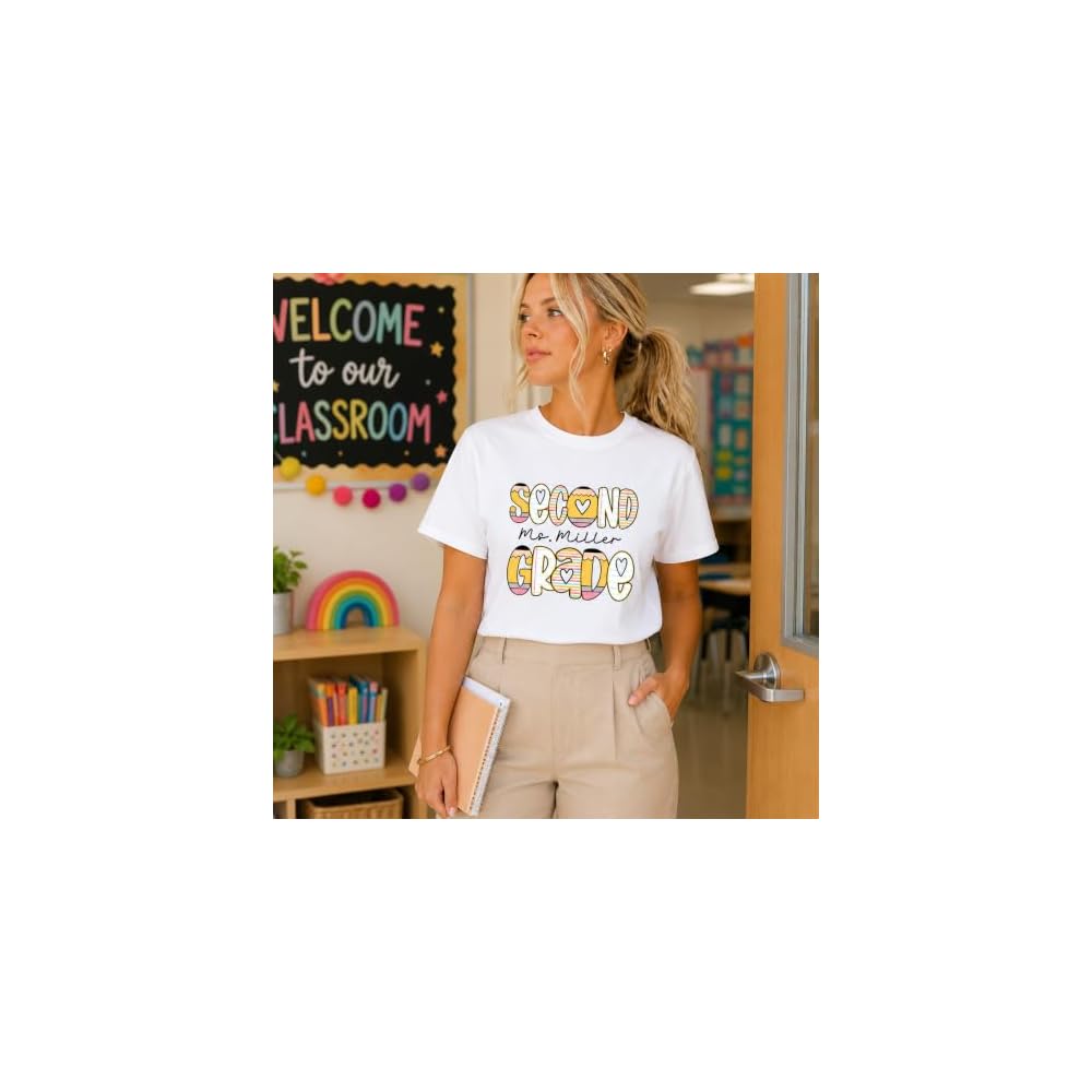 Custom Teacher T-Shirt Team Grade Level Back to School