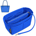 Divitize Premium Purse Organizer compatible with Anjou Mini/PM/GM Bag Insert — with Silver Zip Perfect Fit, Durable Quality Felt, Full Coverage No Bulking, +24 Shades (Azure Blue, For Anjou Mini)